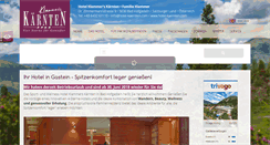 Desktop Screenshot of hotel-kaernten.com